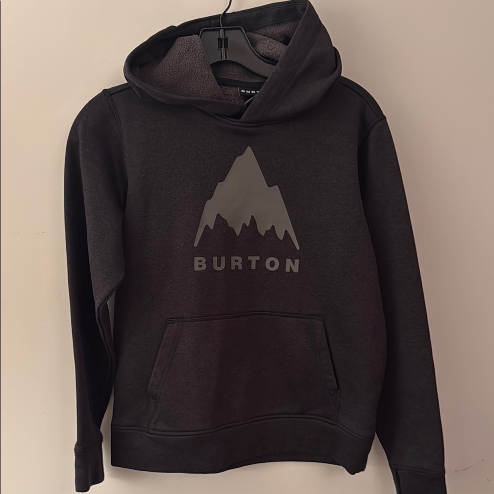 Burton Youth Black Hoodie Sweater - Size Medium